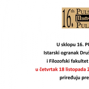 16. PULSKI DANI ESEJA, 18. – 20. LISTOPADA 2018.