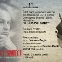 Predstavljanje CD-a Borisa Domagoja Biletića i Daria Marušića