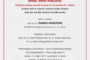 Predstavljanje knjige “ISTRA ‘SPOD PONJAVE”