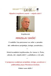 Mjesečni književni susret – veljača 2017.