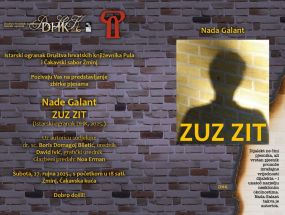 Predstavljanje zbirke “ZUZ ZIT” Nade Galant