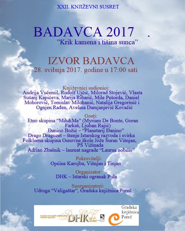 22. književni susret u prirodi “BADAVCA” 2017.